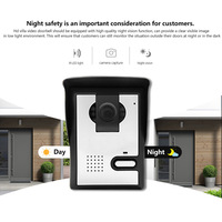 Interphone filaire avec sonnette vidéo HD couleur et vision nocturne pour petites communautés et villas W03-BS01 G133