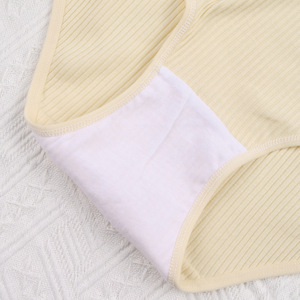 Culottes gainantes côtelées taille haute pour femmes, sexy, effet ventre plat, respirantes, avec entrejambe très élastique, sous-vêtements féminins - Product Image 3