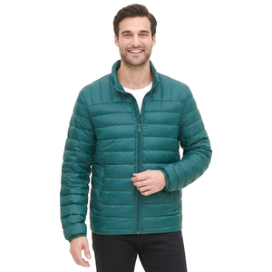 Nouvelle arrivée Veste matelassée pour homme de style urbain Grande taille Logo brodé personnalisé Col montant pour l'hiver Veste gonflée de haute qualité à bas prix - Product Image 1