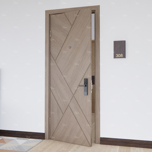 US Approved ULC Standard 36X96 32X80 Interior Wooden Fire Proof Door for Condo Hotel <strong>Engineered</strong> <strong>Wood</strong> Fire Prevention Door - Product Image 6