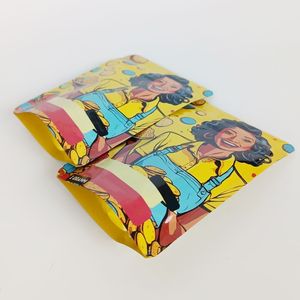 Bolsa con cierre personalizada impresa para almacenamiento de alimentos, bolsas de mylar con caja de exhibición, a prueba de olores, con acabado brillante láser, bolsa de embalaje. - Product Image 6
