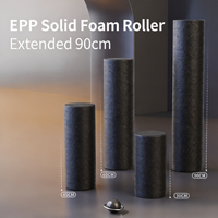 Rouleau de massage en mousse EPP haute densité, fermeté moyenne, portable, pour fitness et yoga, outil de massage sportif durable et écologique pour les muscles