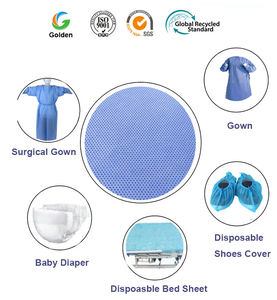 160g & 190g Tissu non tissé médical en coton blanc respirant Style Ripstop durable écologique <span class=keywords><strong>FFP2</strong></span>/FFP3 Non tissé non tissé - Product Image 2