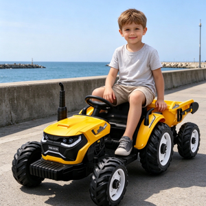 <span class=keywords><strong>Tractor</strong></span> Eléctrico para Niños de 12V con Doble Motor 380, Remolque, Control Remoto, Música y Luces LED - Product Image 2
