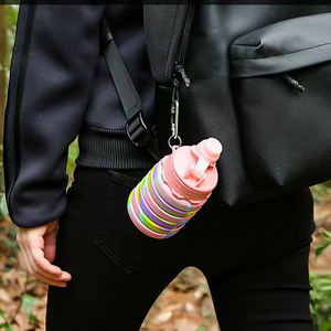 Bouteille d'eau pliable en silicone écologique IStapromo Gifts 500 ml pour le sport, la gym, le camping et les voyages - Product Image 2