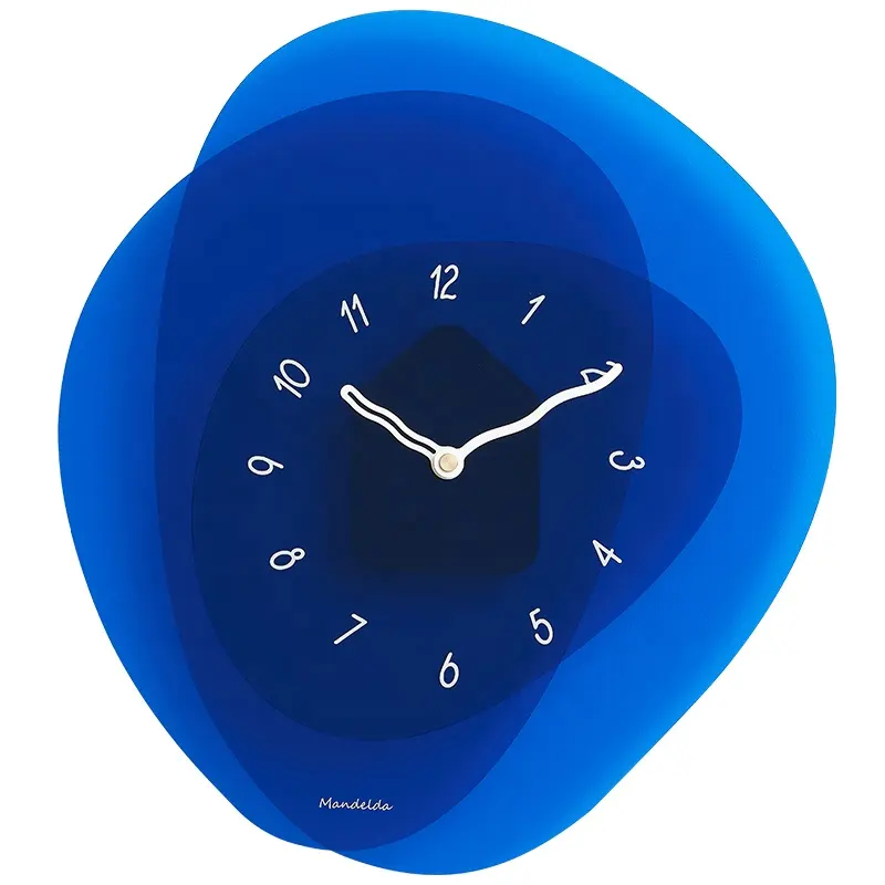 Mandelda นาฬิกาดีไซน์ใหม่ทำจากอะคริลิก,นาฬิกาแขวนผนังแนวศิลปะ DIY สำหรับตกแต่งบ้าน