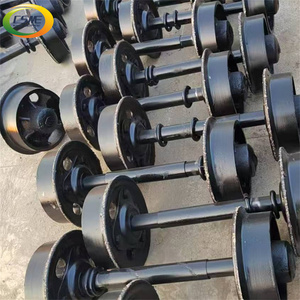 Sotto il Grund in acciaio fuso ruota del carrello della miniera del carrello della miniera del vagone <span class=keywords><strong>di</strong></span> trasporto del carbone rotaia in ghisa minerale minerario auto Set <span class=keywords><strong>di</strong></span> ruote - Product Image 3