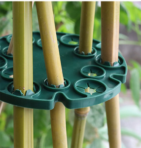 Supports pour plantes grimpantes en plastique PP vert foncé pour plantes en pot et légumes grimpants - Product Image 2