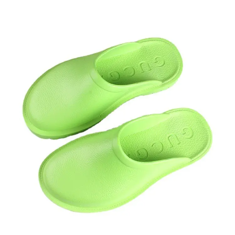 Pantofole Baotou da donna nuove estive calde tinta unita semplice fondo spesso bagno scarpe da casa scarpe da coppia scarpe da esterno per il tempo libero