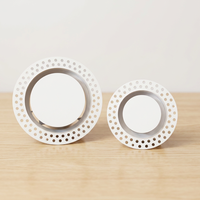 Diffuseur d'air rond sans cadre en ABS 75mm 110mm 160mm pour la maison