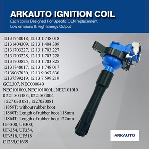 BOBINE D'ALLUMAGE Haute Performance ARKAUTO 12131748018 UF354 pour BMW M3 M4 3 5 7 8 Z3 Z4 Z8 X5 Freelander Range Rover M52 <span class=keywords><strong>M54</strong></span> - Product Image 4