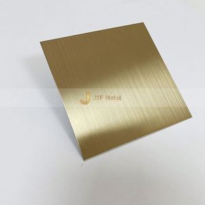 EX044 Golden <b>Mirror</b>/Brush SS Color <b>Sheet</b> 201 304 Interior Wall Panel Customizable Hairline Decorative Stainless Plate Bending - Product Image 1