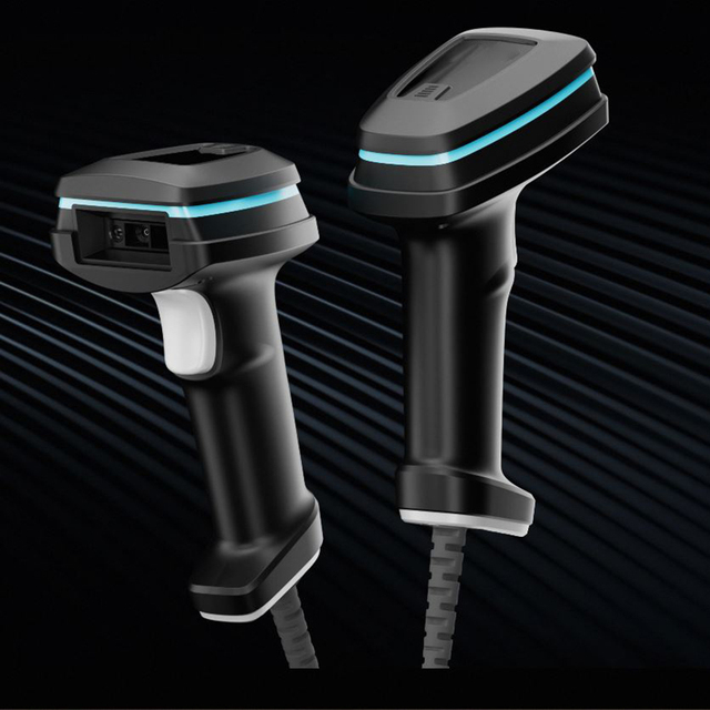Hot Sale 2D Wired Barcode Scanner Wired USB Laser Automatic Bar Code Scanner Wireless Handhold Barcode Reader