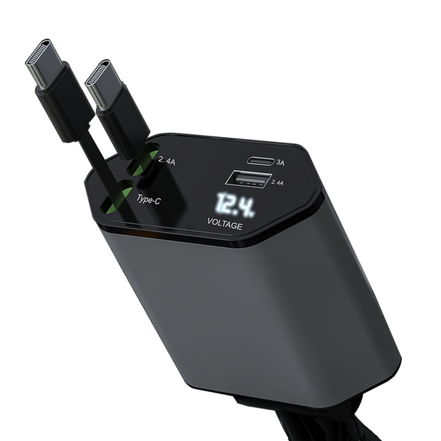 4 in 1 Car Fast Charging Charger Station Adapter 120w Max Super Fast Charging Charger with Type c and Usb Ports