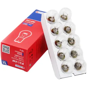 Nhà Máy S25 1016 BAZ15d 12V P21/4 Wát E-MARK Tail Light Auto Bulb Đèn Phanh Ánh Sáng Xe Halogen Bulb P21W 1156