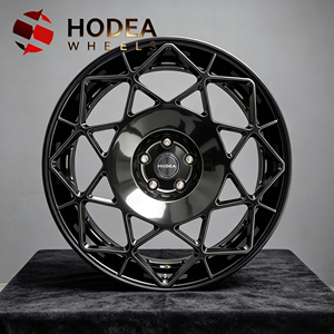 Jantes sport forgées HODEA Classic <span class=keywords><strong>Star</strong></span> 17/18/19/20/21/22/23/24 pouces 5 trous, finition noir brillant usiné, jantes sport personnalisées pour voitures - Product Image 1