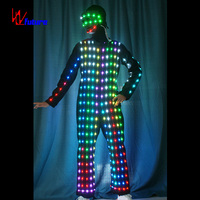Costume de scène LED performant, tenue de danse cyberpunk, costume de cosplay, vêtements pour spectacle de festival, DJ, fête, carnaval, événement, soirée