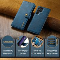 Leyi DG. Ming Étui Portefeuille en Cuir PU à Rabat pour Téléphone Portable avec Fentes pour Cartes et Support, Affaires, pour Samsung Galaxy S23 FE S22 S24 Ultra