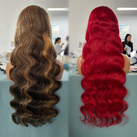 Perruques en cheveux naturels 13x4 Lace Front sans colle, Perruques frontales HD Lace pré-épilées en cheveux brésiliens naturels ondulés pour femmes noires, Vente en gros
