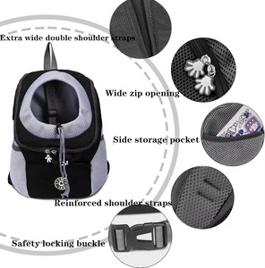Çift omuz taşınabilir nefes pet seyahat sırt çantası pet köpek açık taşıyıcı çanta - Product Image 6