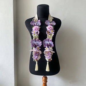 Collar de Flores Hawaianas Artificiales para Graduación, Clase de 2026, Guirnalda de Flores con Cinta, Regalos de Graduación 2026 - Product Image 2