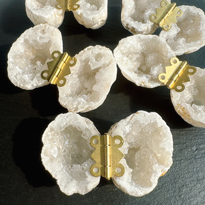 Prezzo di fabbrica all'ingrosso di cristallo naturale torri voce agata bianca Geode anello scatola di cristallo Druzy agata scatola per la decorazione della casa - Product Image 4