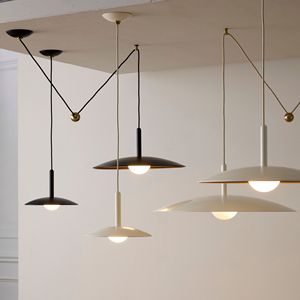 Lustre suspendu en forme de soucoupe volante, style minimaliste nordique, hauteur réglable, pour restaurant, luminaires de luxe spéciaux - Product Image 3