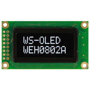 1,2-дюймовый OLED-дисплей, 8x2 символьный OLED-дисплей WEH000802A, рабочая температура -40°C ° C+80 ° Промышленные измерительные приборы - Product Image 5