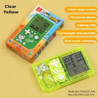 Console de jeu de poche carrée rétro, jouet électronique interactif pour enfants, jeu de puzzle portable, très vendue