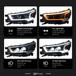 ไฟรถยนต์สำหรับ <span class=keywords><strong>Toyota</strong></span> <span class=keywords><strong>HILUX</strong></span> <span class=keywords><strong>headlight</strong></span> 2021-2023 Revo LED ไฟหน้า DRL HID ใหม่ ANGEL Eye Bi Xenon Accessories - Product Image 3