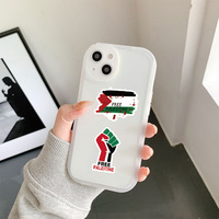 Populaires 50 Pièces Autocollants Drapeau Palestine Libre Amour Paix Décorent Bagages Tablette Ordinateur Autocollants Imperméables Dessins Animés