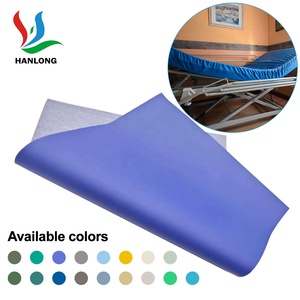 100% waterdichte <span class=keywords><strong>PVC</strong></span> gelamineerde zeil anti-bacteriële effen ziekenhuisbedmatrasbeschermers met aanpasbare eigenschappen - Product Image 1