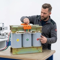 Transformateur de contrôle triphasé de type sec, transformateur d'isolement basse tension