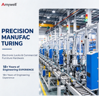 Serrure électronique intelligente AMYWELL en alliage de zinc pour tiroir, à combinaison, sans clé, avec mot de passe, étanche, pour hôpitaux et hôtels