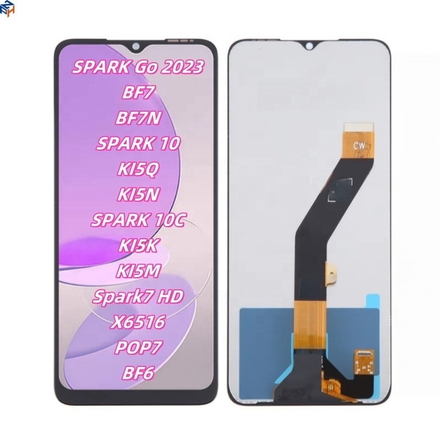 Crown Lcd Factory Wholesale for Itel A60 4G A662L A60S A662Lm A70 A665L P55 5G P661N S23 S665L S665Ln Display for Tecno Bf6 Bf7