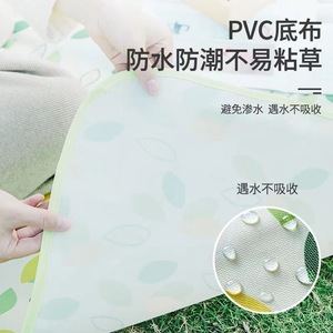 Tapete de Picnic Impermeable de Tela Oxford Rectangular, Resistente a la Humedad, para Acampar al Aire Libre, Playa, Barbacoa, Estilo a Cuadros Amarillos - Product Image 2