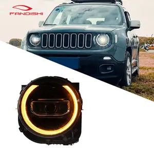 Aggiornamento faro faro faro LED per Jeep Renegade 2016 2017 2018 2019 2020 2021 faro luce testa lampada plug and play