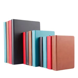 Hot Sale School Stationery Manufacturing Super-Thick Plain Notebooks A4 A5 A6 Custom Business Pu Leather Note Book