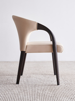 JP nouvelle chaise de salle à manger chinoise en bois massif avec accoudoir Style de conception de ferme pour maison de thé café Restaurant occidental usage domestique