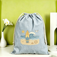 Sac à cordon personnalisé, motif dessin animé, écologique, léger et pratique pour le voyage, le tri et la promotion commerciale