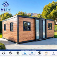 Prêt à être expédié : Maison conteneur modulaire extensible de 78 m² (40 pieds), 2-3 chambres, salle de bain, petite maison mobile pliable et relocalisable, type chalet.