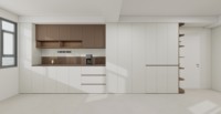 Armoire de rangement de cuisine, armoire de cuisine moderne en bois massif de luxe, ensemble d'armoires de cuisine sur mesure, prêt à assembler, armoire de cuisine modulaire