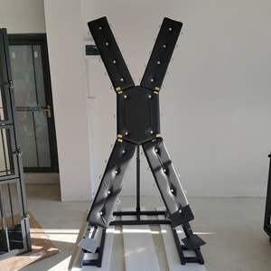 Dungeon Sex Furniture Bondage Restricción Castigo Rack Dungeon Fetish Erotic St Andrews Cross Metal Standing BDSM X Frame Cross - Product Image 5