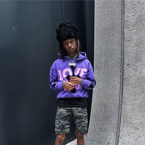 Unisex 100% Cotton 400Gsm Heavy Weight Hoodie Custom Logo Printed Oversized Pullover for Men <b>Thick</b> French Terry for Autumn - Product Image 5