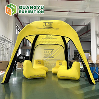 Dôme gonflable promotionnel pour le sport automobile, tente gonflable personnalisée, fonctionnement silencieux pour les événements, protection polyvalente et élégante