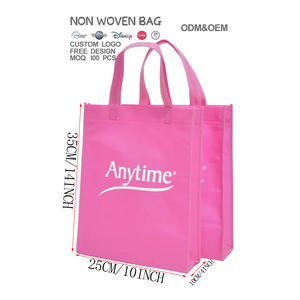 Sacs de courses écologiques en non-tissé avec poignées en sangle PP et <span class=keywords><strong>lettres</strong></span> de logo personnalisées en gros - Product Image 1