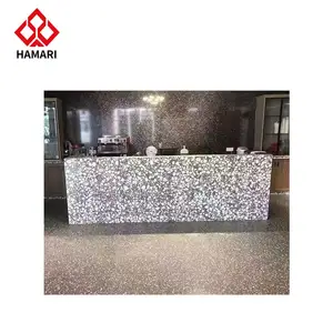 Pavimento in piastrelle di Terrazzo lucido di colore grigio di alta qualità per bagno cucina soggiorno