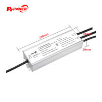 Controlador LED de 192W, UL/CUL IP67, Impermeable, 2 Canales, Triac/Fase, 0-10V/1-10V, 10V PWM, Regulable, AC-DC, 24V/48V