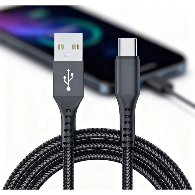 Premium Sync Phone Charging Cables Durable Nylon Braided Fast Charging USB Cable 3A High-Speed Type C Charging Cable for Tablets