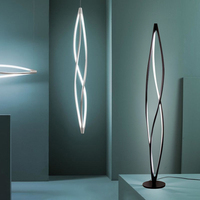 Lampe de sol LED moderne en aluminium avec abat-jour en silicone, lumière décorative pour chambre à coucher, salon, maison, Kasanto 3000K